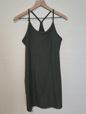 Kyodan | Dresses | Kyodan Moss Jersey Dress Builtin Shelf Bra Sleeveless  Dress Sz Small | Poshmark